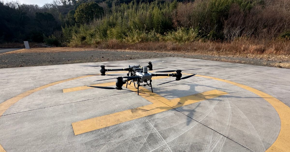 ドローンによる離島物流の社会実装実験を実施　笠岡ふれあい空港〜白石島間でレベル3.5飛行を活用、災害時のインフラ活用も視野に