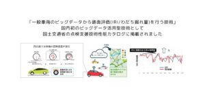 国内初のビッグデータ活用型舗装点検技術で路面評価に“現地走行”が不要に　朝日航洋やトヨタら4社の技術が国交省カタログに掲載