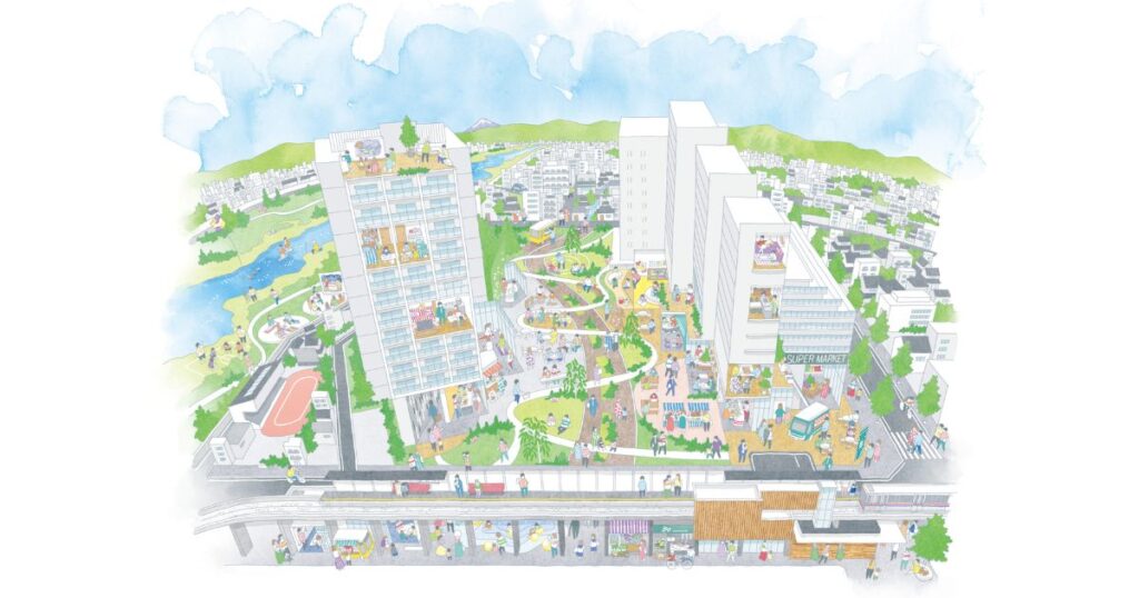 京王多摩川駅前に新たな暮らしの拠点が誕生へ。賃貸住宅・福祉棟が2025年5月着工、地域共創型のまちづくりが本格始動