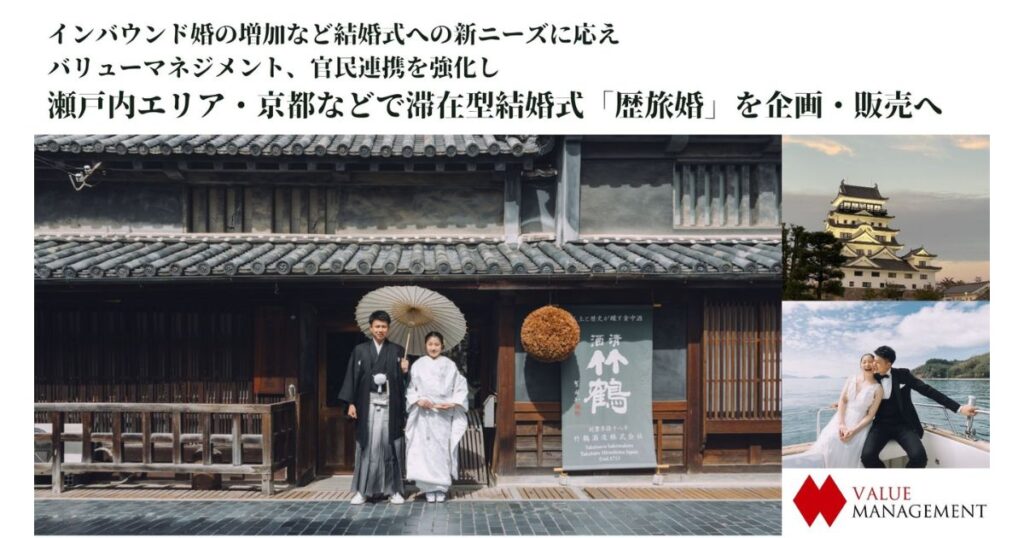国内外のカップルを誘客、地域と共創する「歴旅婚プラン」が本格始動　瀬戸内から広がる新たな結婚式のカタチ